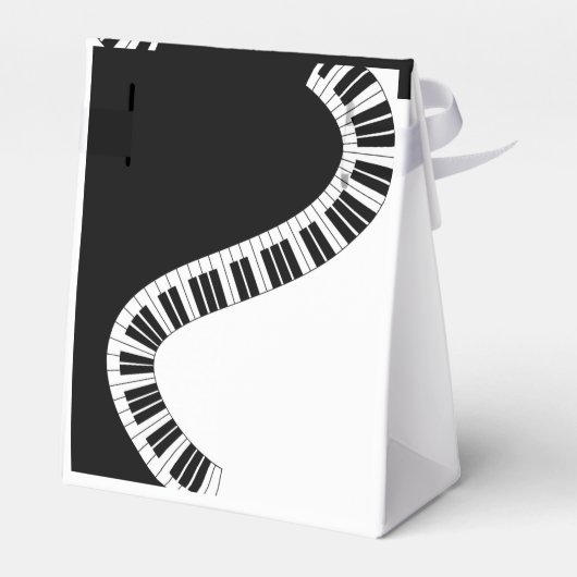 Piano Musical Favor Box Bedankdoosjes (Achterkant)