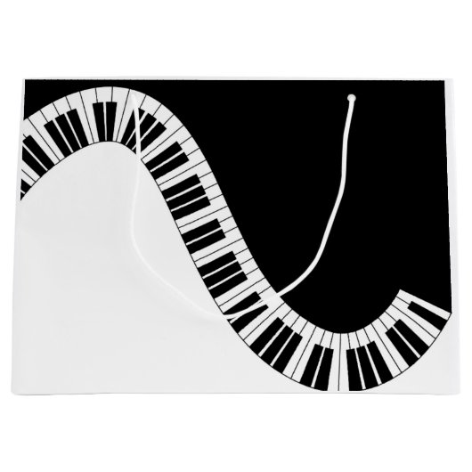 Piano Musical Gift Bag Large Cadeautasje (Voorkant)
