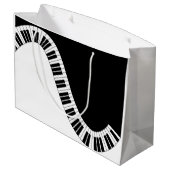 Piano Musical Gift Bag Large Cadeautasje (Achterkant Gekanteld)