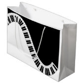 Piano Musical Gift Bag Large Cadeautasje (Voorkant Gekanteld)