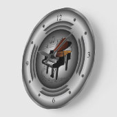 Piano ~ Musical Scroll ~ Silver Speaker ~ Grote Klok (Hoek)