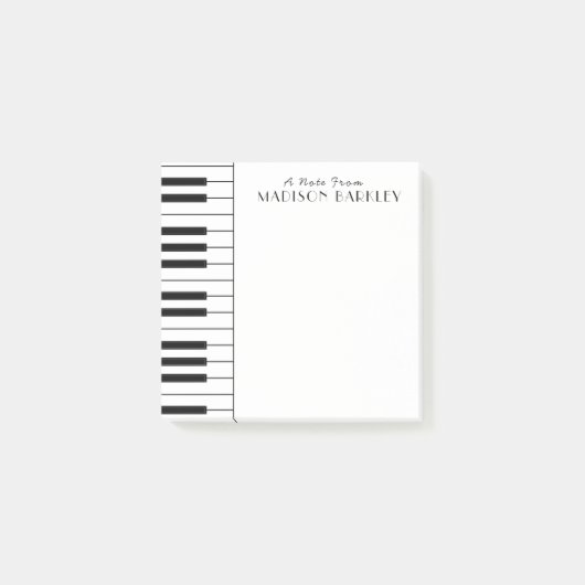 Piano Musician Band Teacher Post-it Notes (Voorkant)