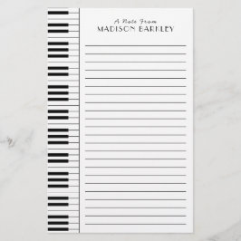 Piano Musician Music Teacher Briefpapier