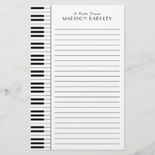 Piano Musician Music Teacher Briefpapier
