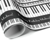 Piano Musician Music Teacher Cadeaupapier (Rol Hoek)