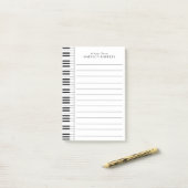 Piano Musician Music Teacher Post-it® Notes (Op bureau)