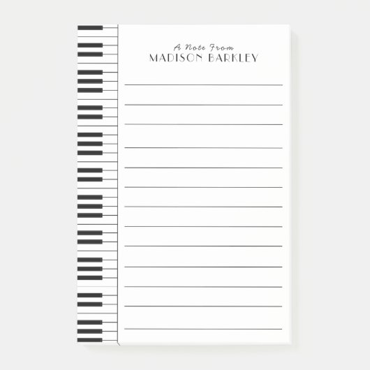 Piano Musician Music Teacher Post-it® Notes (Voorkant)