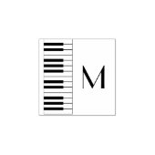 Piano Musician Music Teacher Rubberstempel (Afrduk)