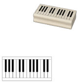 Piano Musician Music Teacher Rubberstempel (Gestempeld)