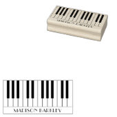 Piano Musician Music Teacher Rubberstempel (Gestempeld)