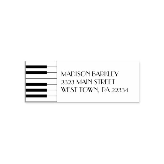 Piano Musician Music Teacher Zelfinktende Stempel (Design)