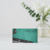 Piano Musician Visitekaartje with Music Note (Staand voorkant)
