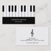 Piano Musician Visitekaartje with Music Note