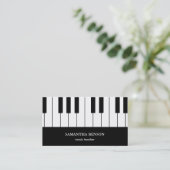 Piano Musician Visitekaartje with Music Note