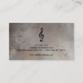 Piano Musician Visitekaartje with Music Note (Achterkant)