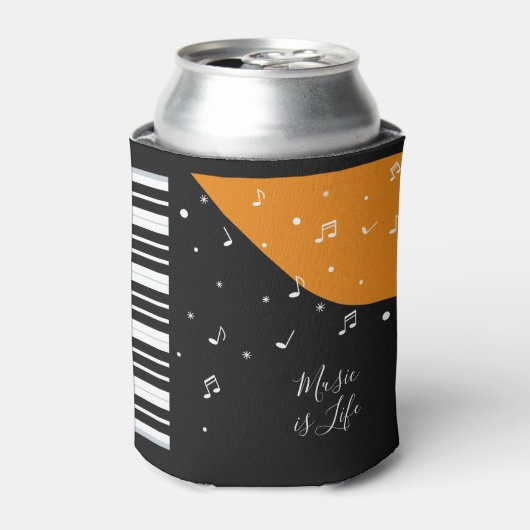 Piano Muziek aangepaste naam koelbox Blikjeskoeler (Blikje Voorkant)
