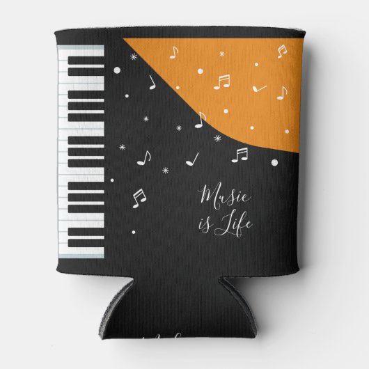 Piano Muziek aangepaste naam koelbox Blikjeskoeler (Voorkant)