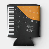 Piano Muziek aangepaste naam koelbox Blikjeskoeler (Achterkant)