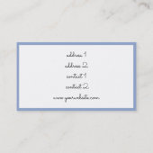 Piano muziek bloemendecor visitekaartje (Achterkant)