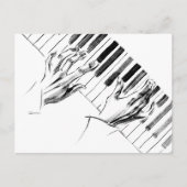 Piano-muziek Briefkaart (Voorkant)