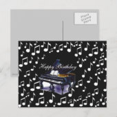 Piano Muziek_ Briefkaart (Voorkant / Achterkant)