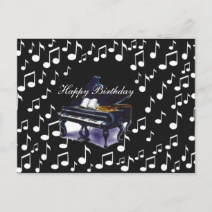 Piano Muziek_ Briefkaart