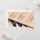 Piano-muziek Kaart (Voorkant / Achterkant in situ)