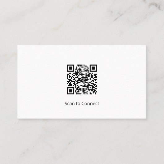 Piano Muziek Lessen QR code Zwart Wit Visitekaartje (Achterkant)