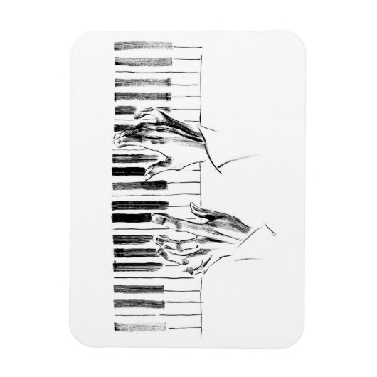 Piano-muziek Magneet (Verticaal)