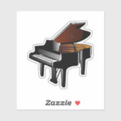 Piano.muziek, muziek, muziek sticker (Vel)