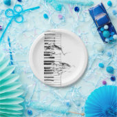 Piano-muziek Papieren Bordje (Feest)