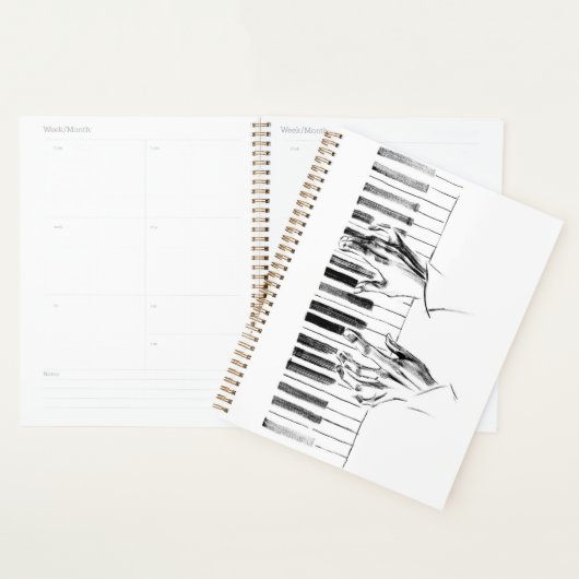 Piano-muziek Planner (Display)