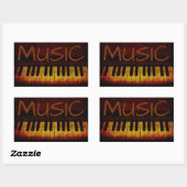 Piano, Muziek, Sticker (Vel)
