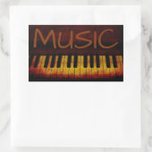 Piano, Muziek, Sticker (Tas)