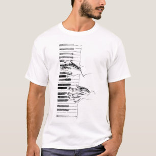 Piano-muziek T-shirt