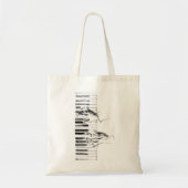 Piano-muziek Tote Bag (Voorkant)