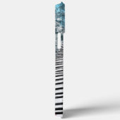 Piano Muziek Vrouw iPhone Case (Achterkant / Rechts)