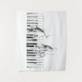Piano-muziek Wandkleed (Voorkant)
