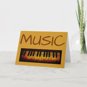 Piano, Muziek Wenskaart Kaart