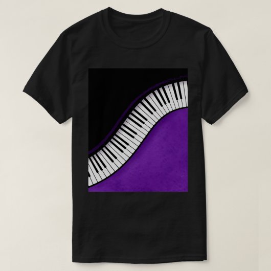 Piano-muziekachtergrond Grafisch T-shirt (Design voorkant)