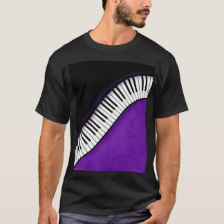 Piano-muziekachtergrond Grafisch T-shirt