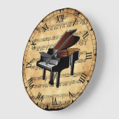 Piano ~  muziekachtergrond voor vel ~ Uniek Grote Klok (Hoek)