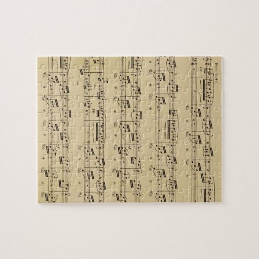 Piano Muziekblad Leraar Cadeau Legpuzzel (Horizontaal)