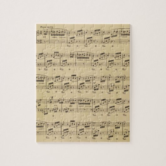 Piano Muziekblad  Leraar Cadeau Legpuzzel (Verticaal)