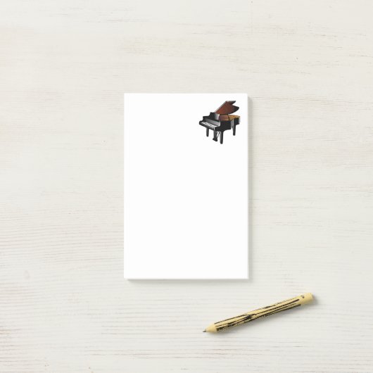 Piano, muziekinstrument, post-it® notes (Op bureau)