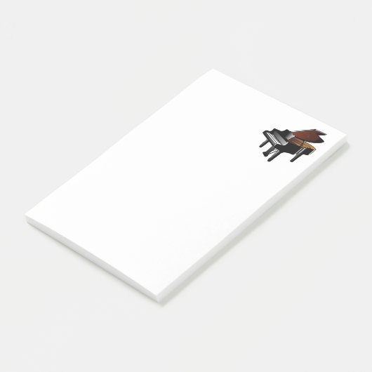 Piano, muziekinstrument, post-it® notes (Schuin)