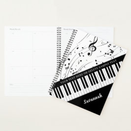Piano-Muzieknoten - Aangepaste kleuren Planner