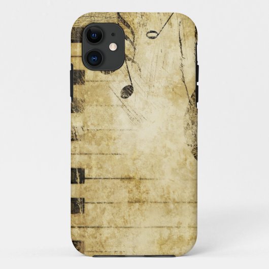 Piano-Muzieknoten Case-Mate iPhone Case (Achterkant)