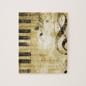 Piano-Muzieknoten Legpuzzel (Verticaal)