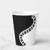 Piano-muziektoetsenbord  papieren bekers (Achterkant)